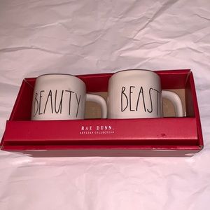 Rae Dunn - Beauty & Beast mugs